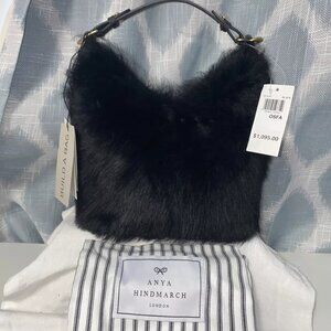 Anya Hindmarch Build A Bag Mini Leather with Fur, NWT
